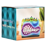 Monster Polyresin Box with Gaming Dice - 3.8" x 3.6"