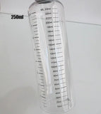 10pcs PET Plastic Refillable Water Bottles 110ML&230ML Transparent Graduated Measurement Childproof Cap Liquid Storage Container