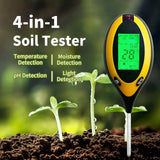 Portable Soil PH and Humidity Tester Nutrient Water Tester High Precision Household Gardening Flower Grass Fertility Meter 1PC
