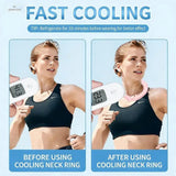 Cooling Tube and Ice Ring for Neck Offers Instant Relief from Heat Ideal for Outdoor Use
