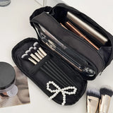 Portable Makeup Bag,Large Capacity Multi Compartment Portable Storage Bag,Travel Waterproof Wash Bag,Skincare and Makeup Storage