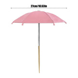 Portable Water Resistant Plant Umbrella, Outdoor Rain Sun Cover for Potted Plants, Garden Protection Canopy for Patio Balcony