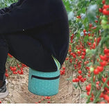 Portable Farming Stool with Adjustable Straps, Breathable Padded Seat and Reinforced PP Base for Greenhouse Picking Harvest Work