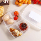 Grids Portable For Fruit Ginger Garlic Kitchen Accessories Compartment Sealed Crisper Meat Container Storage Box Vegetable Case