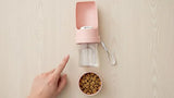 Pet  2-in-1 Dog Water Bottle & Food Container: Foldable Bowl, Leak-Proof & Portable.Essential Durable Travel Gear for Dog Cat