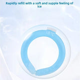 Summer Cooling Neck with Ice Neck Cooler, Portable Ice Collar, Cooling Device for High Temperatures, Neck Cooling Ice Ring
