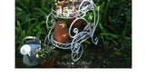 Portable Iron Garden Cart Mobile Plant Stand for Pots and Decor Balcony  Flower Holder Stylish Rolling Storage Rack for Outdoor
