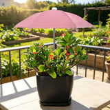 Portable Water Resistant Plant Umbrella, Outdoor Rain Sun Cover for Potted Plants, Garden Protection Canopy for Patio Balcony