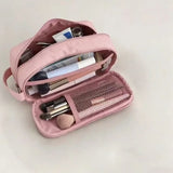 Portable Makeup Bag,Large Capacity Multi Compartment Portable Storage Bag,Travel Waterproof Wash Bag,Skincare and Makeup Storage