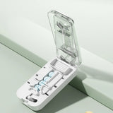 Portable Pill Cutter—Halves, Thirds, and Quarters; Includes a Pill Storage Compartment for Storing Medication