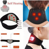 Self-Heating Magnetic Neck Brace  Soft, Portable Cervical Pillow with Spontaneous Warming