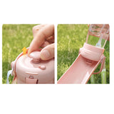 Portable Pet Water Bottle with Spray Cooling 3‑in‑1 Dog Travel Water Dispenser Foldable Drinking Bowl Anti‑Leak Pet Water Cup