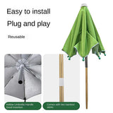 Portable Water Resistant Plant Umbrella, Outdoor Rain Sun Cover for Potted Plants, Garden Protection Canopy for Patio Balcony