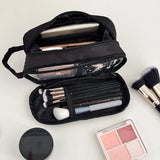 Portable Makeup Bag,Large Capacity Multi Compartment Portable Storage Bag,Travel Waterproof Wash Bag,Skincare and Makeup Storage