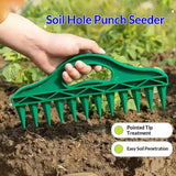 Portable Manual Seed Spreader Gardening Tool Soil Puncher Planting Seeder for Garden Lawn Flower Bed - Seed Dispenser Loosener