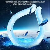 Cooling Tube and Ice Ring for Neck Offers Instant Relief from Heat Ideal for Outdoor Use