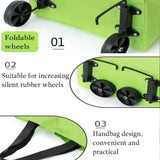 Portable Grocery Cart - Foldable Household Shopping Cart, Convertible Backpack Shopping Bag, Lightweight Wheeled Hand Truck