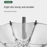 Portable Water Resistant Plant Umbrella, Outdoor Rain Sun Cover for Potted Plants, Garden Protection Canopy for Patio Balcony