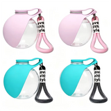 Portable Pet Water Bottle,Leak-Proof Travel Water Dispenser with Bowl , Outdoor Walking and Travel Drinking and Feeding Containe