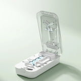Portable Pill Cutter—Halves, Thirds, and Quarters; Includes a Pill Storage Compartment for Storing Medication