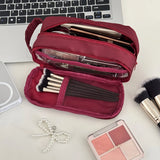 Portable Makeup Bag,Large Capacity Multi Compartment Portable Storage Bag,Travel Waterproof Wash Bag,Skincare and Makeup Storage