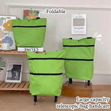 Portable Grocery Cart - Foldable Household Shopping Cart, Convertible Backpack Shopping Bag, Lightweight Wheeled Hand Truck