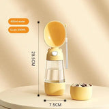 Pet Water Bottle Outdoors 480ml Portable Dog Water Feeder One Hand Operation for Hiking and Daily Walk