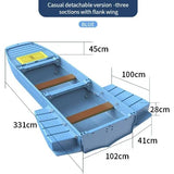 Portable Splicing Fishing Boat,Outdoor Assembly Removable,Multi-functional Sport Fishing Boat,Car Portable