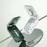 Portable Pill Cutter—Halves, Thirds, and Quarters; Includes a Pill Storage Compartment for Storing Medication
