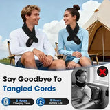 Heated Neck Wrap Neck Heating Pad Rechargeable Neck Massager Red Light 3 Heat Levels 3 Massage Modes Wearable Neck Warmer Gift