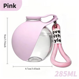 Portable Pet Water Bottle,Leak-Proof Travel Water Dispenser with Bowl , Outdoor Walking and Travel Drinking and Feeding Containe
