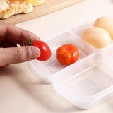 Grids Portable For Fruit Ginger Garlic Kitchen Accessories Compartment Sealed Crisper Meat Container Storage Box Vegetable Case
