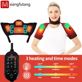 Shoulder Neck Heating Massage Shawl Cervical Wrap 3 Temperature Levels Thermal Compress Electric Heating Pad Winter Body Warmer