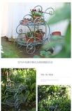 Portable Iron Garden Cart Mobile Plant Stand for Pots and Decor Balcony  Flower Holder Stylish Rolling Storage Rack for Outdoor