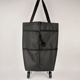 Portable Grocery Cart - Foldable Household Shopping Cart, Convertible Backpack Shopping Bag, Lightweight Wheeled Hand Truck