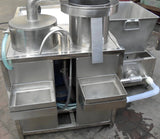 Portable Grain Rinsing Machine With Rolling Base Flexible Movement For Rural Processing Stalls Farms And Temporary Working Areas