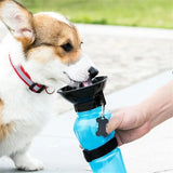Portable Pet Water Bottle Leak Proof Press Type Dog Cat Travel Drinking Cup Outdoor Walking Hiking Puppy Kitten Water Dispenser