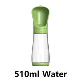 2-in-1 Portable Pet Water Bottle with Food Container - Foldable Travel Dispenser for Dogs & Cats Leakproof Outdoor Hydration