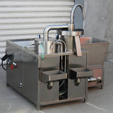 Portable Grain Rinsing Machine With Rolling Base Flexible Movement For Rural Processing Stalls Farms And Temporary Working Areas