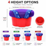 Portable Farming Stool with Adjustable Straps, Breathable Padded Seat and Reinforced PP Base for Greenhouse Picking Harvest Work