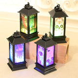 Halloween Portable LED Lanterns Witch Castle Ghost Pumpkin Decor for Parties Events Lighthouse-Inspired Atmosphere Perfect Gift