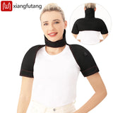 Shoulder Neck Heating Massage Shawl Cervical Wrap 3 Temperature Levels Thermal Compress Electric Heating Pad Winter Body Warmer