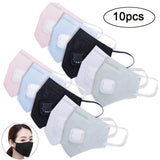 10pc Anti Pollution Mask Anti Dust Mouth Face Masks Unisex Outdoor Protection N95 NonWoven Fabric Dust Mask 1.15 - Presidential Brand (R)