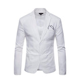 Mens Linen Two Button Blazer - Presidential Brand (R)