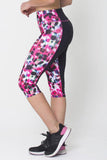 Pink Blur Capri Leggings - Presidential Brand (R)