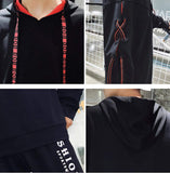 Mens Hoodie with Criss Cross Sleeve - Presidential Brand (R)