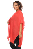 Plus Size Women's Front Tie Beach Dress Cove Up Swimwear Made in USA - Presidential Brand (R)