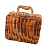 Mini Vintage Wicker Clutch Bag - Presidential Brand (R)