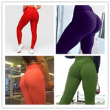 Leggings Women Gym High Waist Push Up Yoga Pants Jacquard Fitness Legging Running Trousers Woman Tight Sport Pants - Presidential Brand (R)