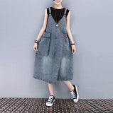 Womens Denim Dress with Pocket - Presidential Brand (R)